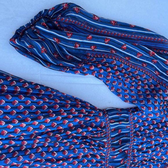 Ulla Johnson Martine Mini Dress Cerulean Blue Silk - Picture 5 of 12